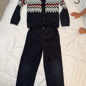 ACME Navy Textured Knit Set